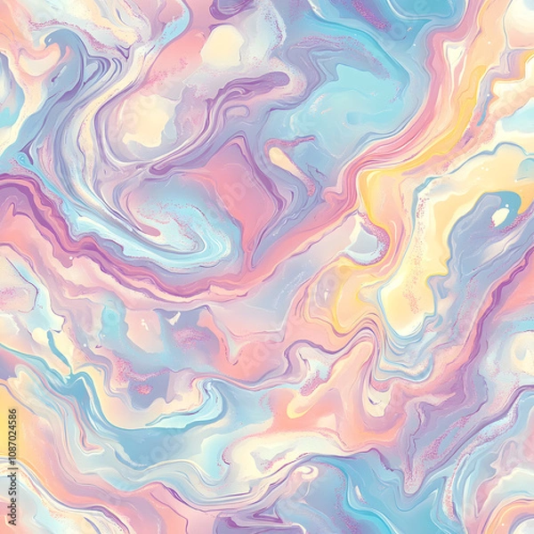 Fototapeta pattern with pastel colours for cometic product