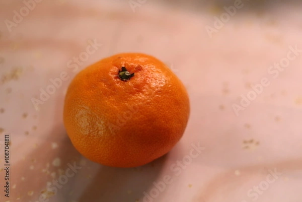 Obraz Orange tangerine. The texture of the peel. Abstract background. New Year's mood.