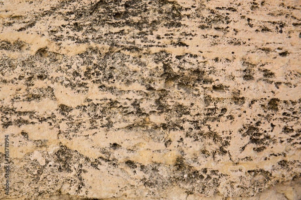 Obraz Textured metal rusty dirty background yellow color