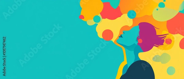 Obraz Success Is A Mindset Flat Design Flat Style Vector Illustration