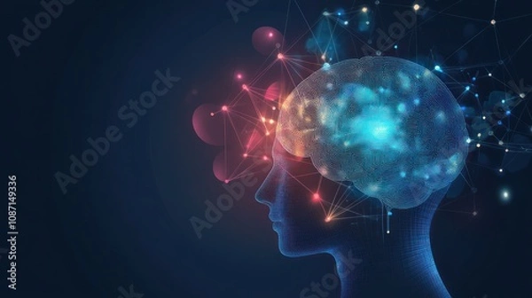 Fototapeta Digital Brain Network