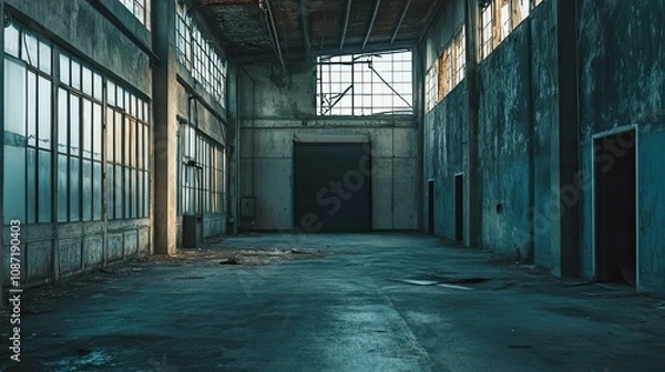 Obraz Dark Warehouse Interior