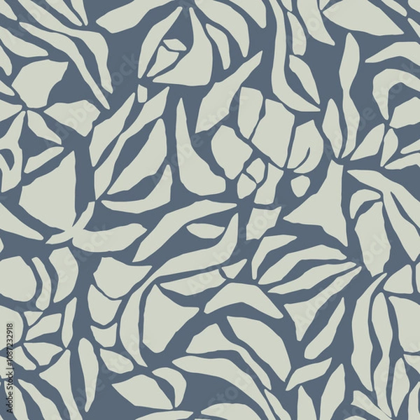Fototapeta Vector abstract shape illustration seamless repeat pattern digital artwork