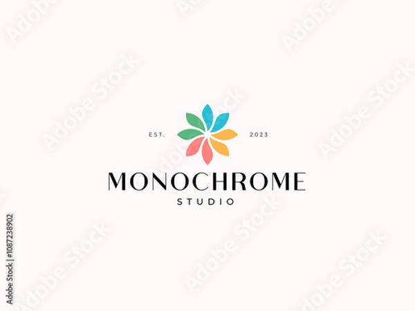 Obraz Colorful Flower Logo.