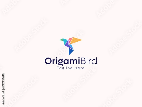 Obraz Origami Bird Logo