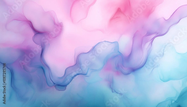 Fototapeta Flowing Watercolor Pattern