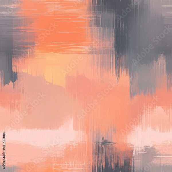 Obraz Tranquil sunset tones: soft designs inspired by warm lake views - seamless pattern texture png