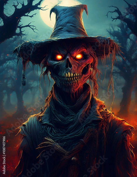 Fototapeta  Haunted scarecrow