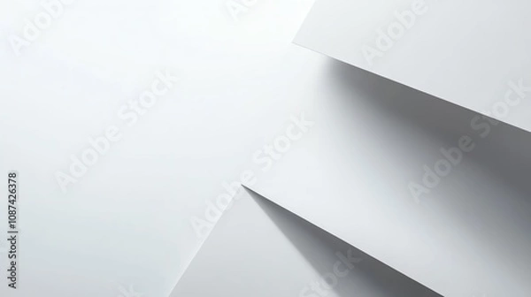 Fototapeta Business document with signature line, isolated on a plain background with ample room for branding.