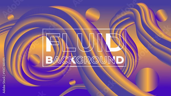 Fototapeta Abstract Waves Line Elegant Background. Abstract Beautiful Modern Fluid Background.