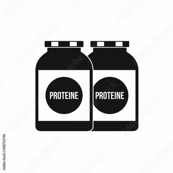 Fototapeta Nutritional supplement for athletes icon