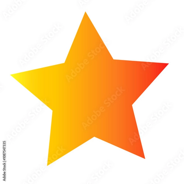 Obraz star isolated on white 