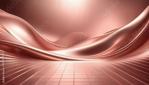 Obraz rose gold background with lighting