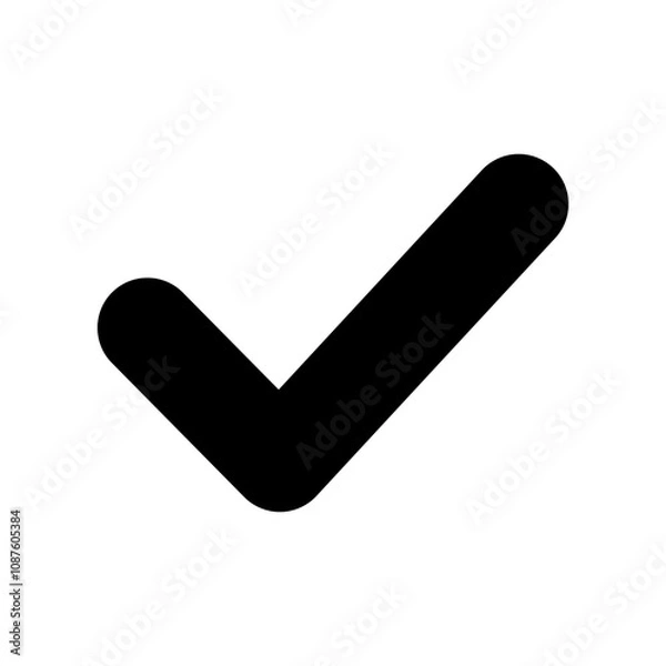 Fototapeta Checkmark icon signage trendy design template.