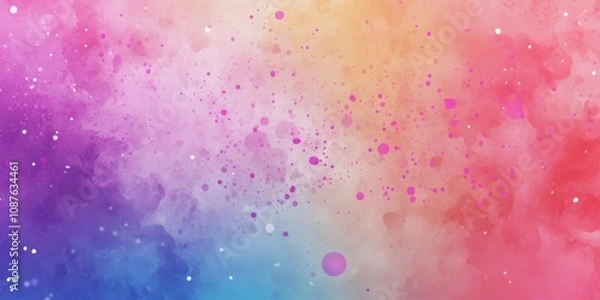 Obraz Pastel splashes create a vibrant sample surface ideal for your design needs. This gradient background texture features soft, blurry pastel splashes that enhance any creative project.