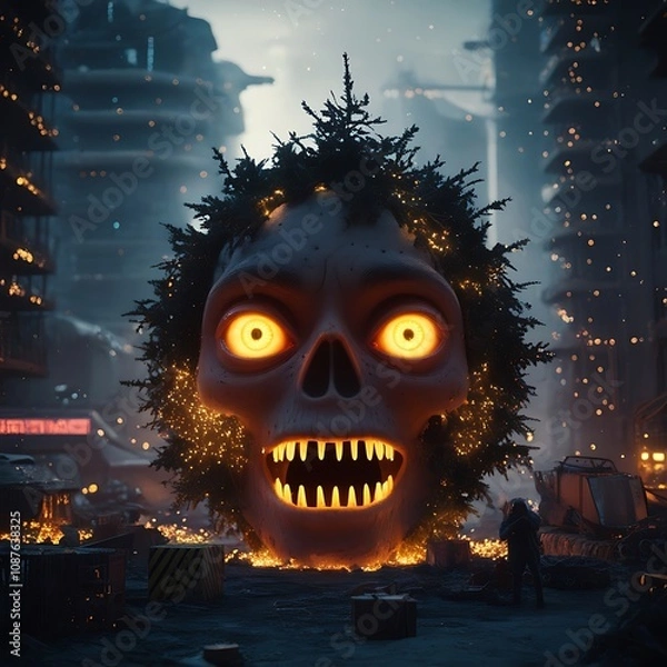 Fototapeta Post-Apocalyptic Christmas Eve