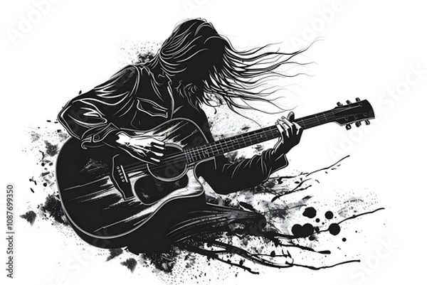 Fototapeta Vector illustration set of 50 musical instruments in cartoon style isolated on white background Retro musical instruments set realistic design Music instruments, musical notes and equipment A variety 