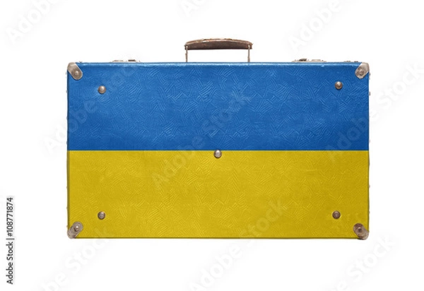 Obraz Old brown suitcase.