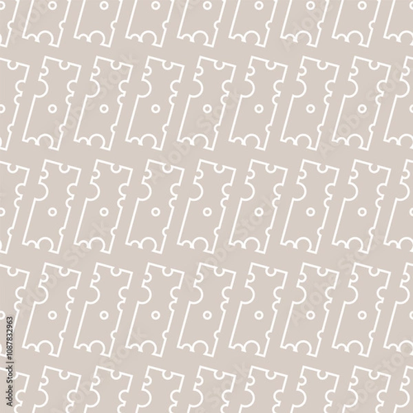 Fototapeta Seamless cheese pattern with outline pieces of cheese on a gray background