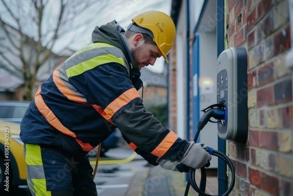 Obraz Electric Vehicle Charging Point Installation