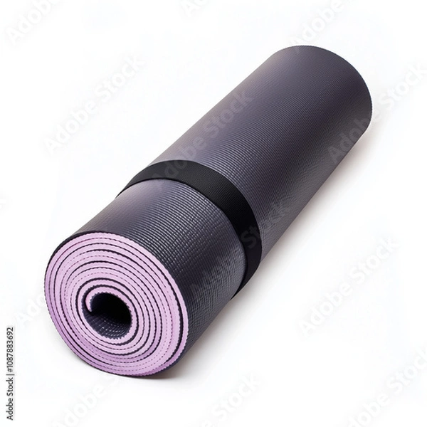 Obraz Yoga Mat Isolated on White Background