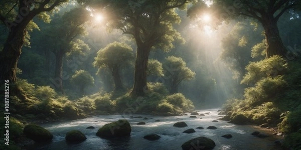 Obraz scene with space