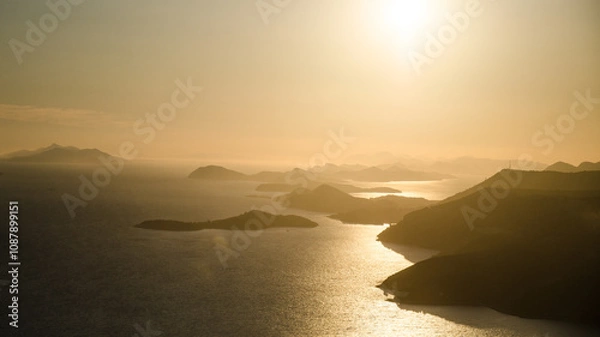 Obraz Sunset over Adriatic sea