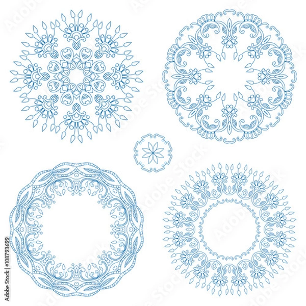 Obraz Vector round ornaments.
