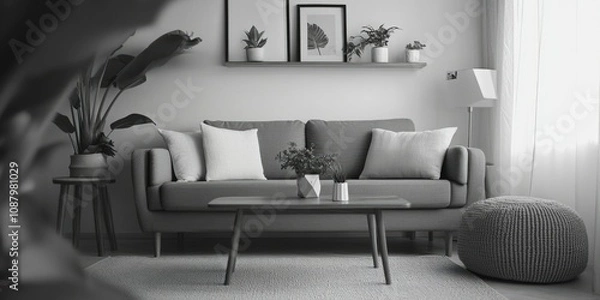Fototapeta Elegant Modern Living Room