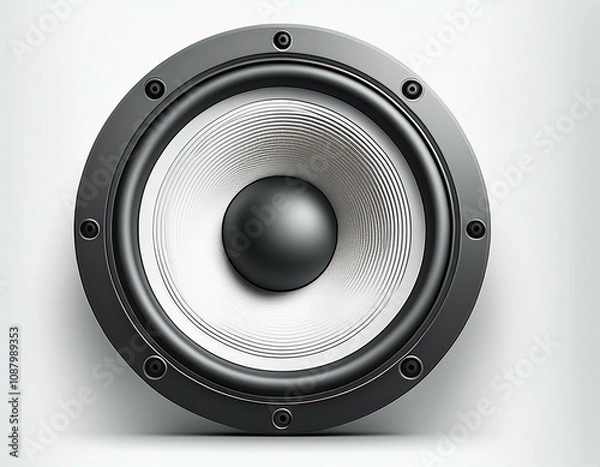 Fototapeta speaker isolated on white background