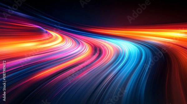 Fototapeta dynamic abstract dark background blending various shades with fluid motion, symbolizing mystery, innovation, and transformation through smooth flowing lines and colors