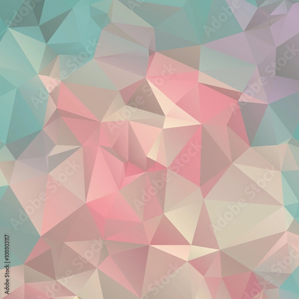 Fototapeta Low Poly trangular trendy Art background