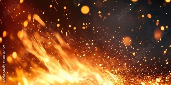 Fototapeta fire spark background image