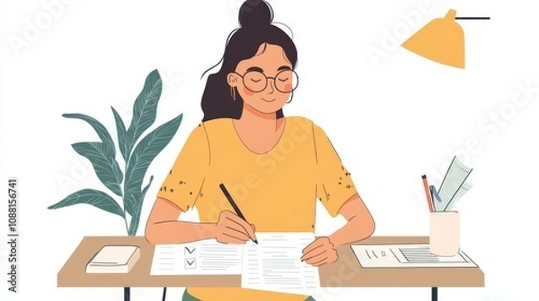Obraz Creating a Cozy and Productive Study Space for Young Creatives