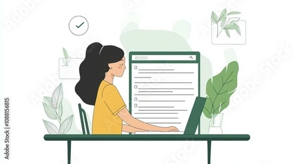Obraz Enhance Productivity and Style in Your Workspace with Nature-Inspired Design