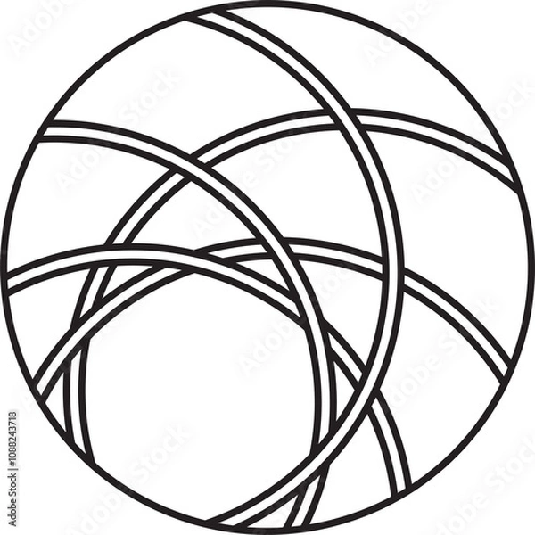 Fototapeta Circle round frame. Geometric element