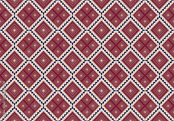 Fototapeta Ethnic tribal patterns in seamless geometric patterns.