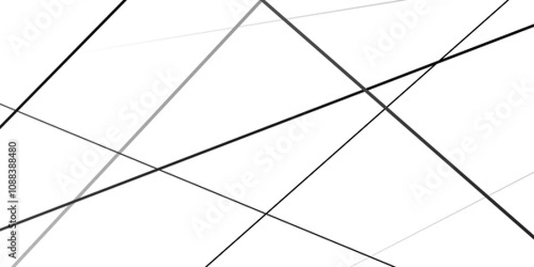 Fototapeta Abstract geometric black and grew Luxury premium deep and bright line pattern on a white background.