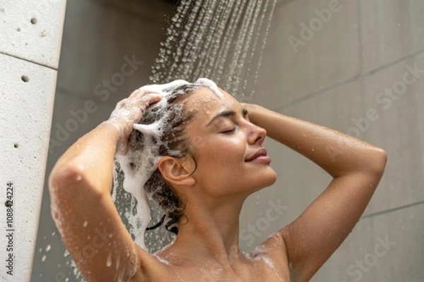 Obraz woman in shower