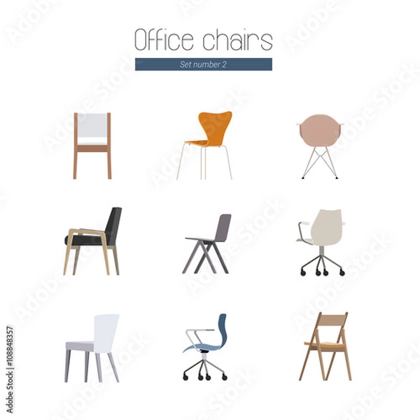 Obraz Modern Office Chairs
