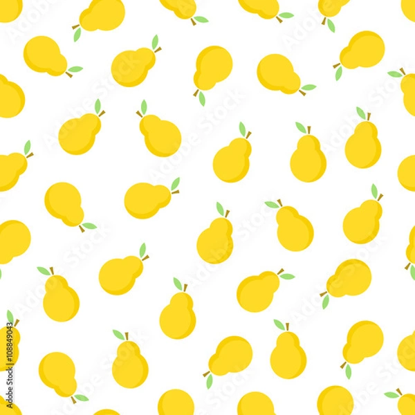 Fototapeta Pear seamless pattern.