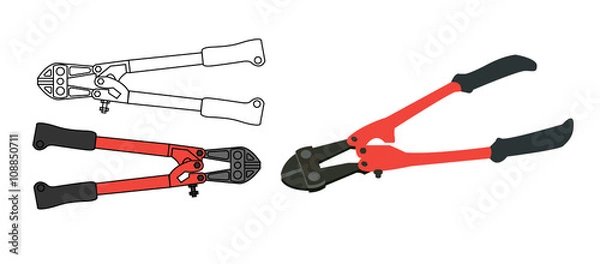 Fototapeta bold cutter vector