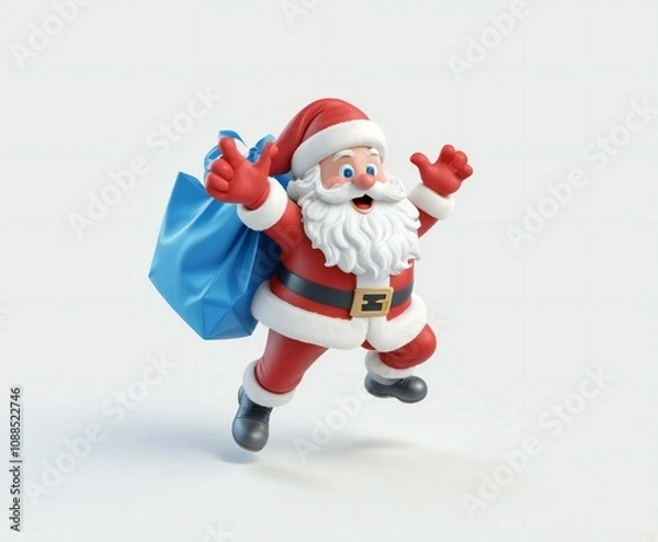 Fototapeta Santa Clause 3d