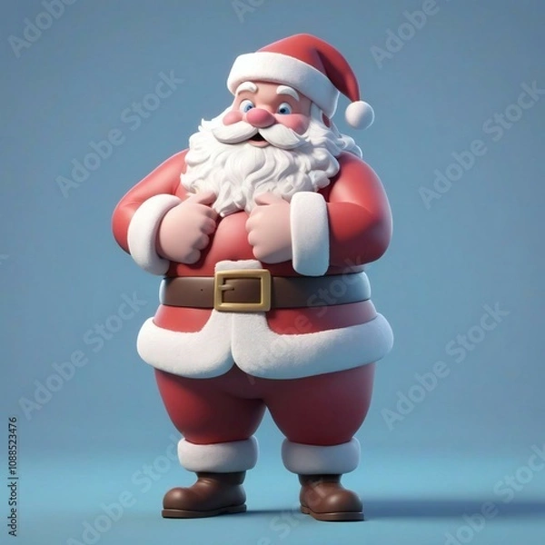 Fototapeta Santa Clause 3d