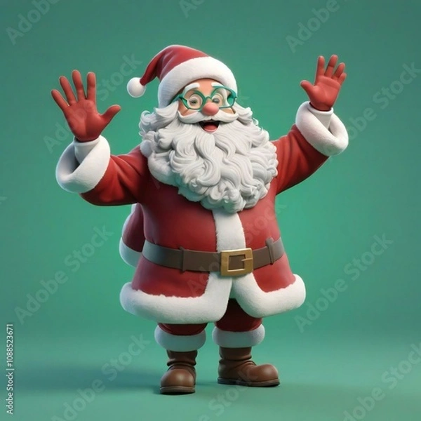 Fototapeta Santa Clause 3d