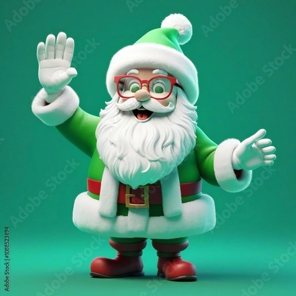 Fototapeta Santa Clause 3d