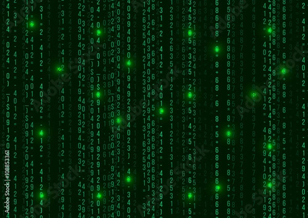 Obraz Abstract Technology Background. Web Developer. Computer Code. Programming. Coding. Hacker concept. Vector  Illustration.