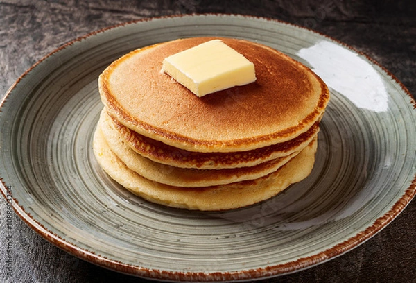 Obraz バターをのせたホットケーキ