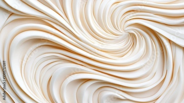 Obraz Creamy Beige Swirling Fabric Texture Abstract Background Design Element