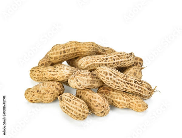 Obraz Close up of boiled peanuts isolated transparen png